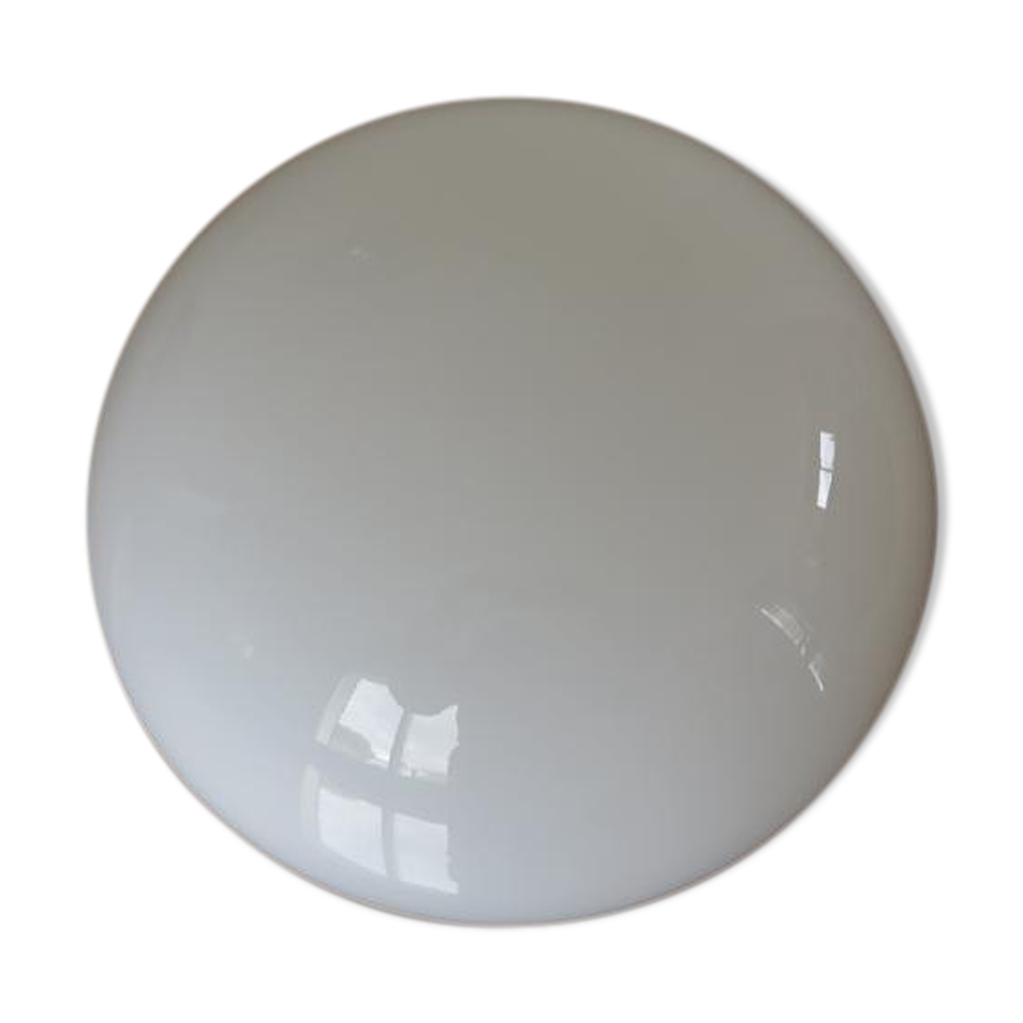 Sconce "half sphere" in white opaline 60/70 years