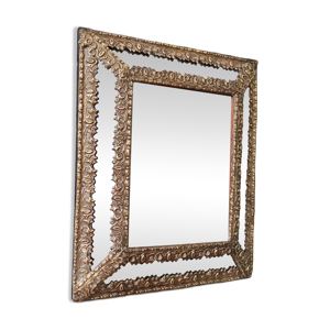 Miroir à parcloses en - laiton