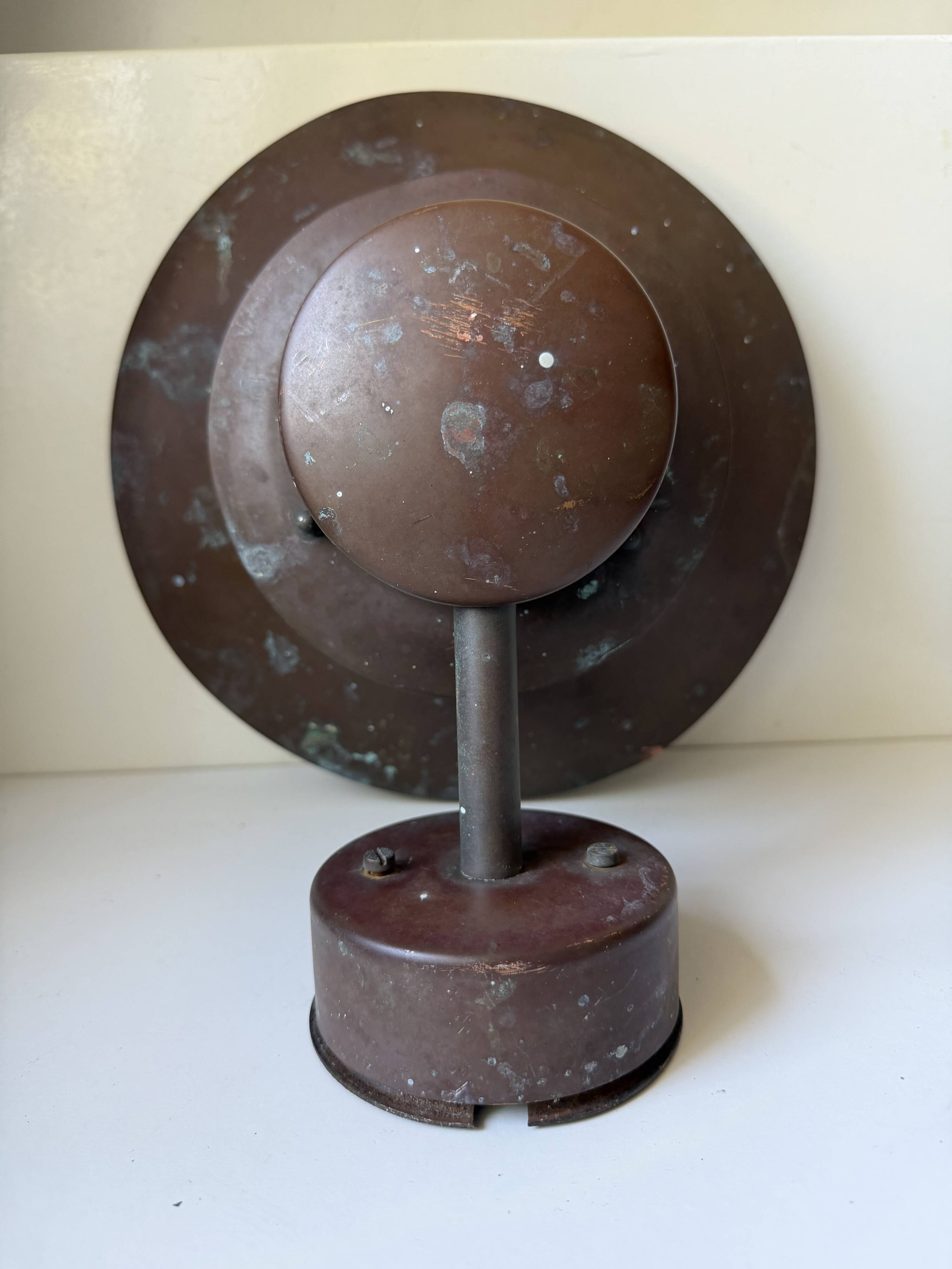 Pair of Danish Vintage Copper Wall Lamps