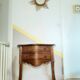 Pretty 2-drawer console chest of drawers - curved legs - Louis XVI imitation