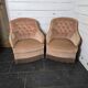 Pair of toad armchairs