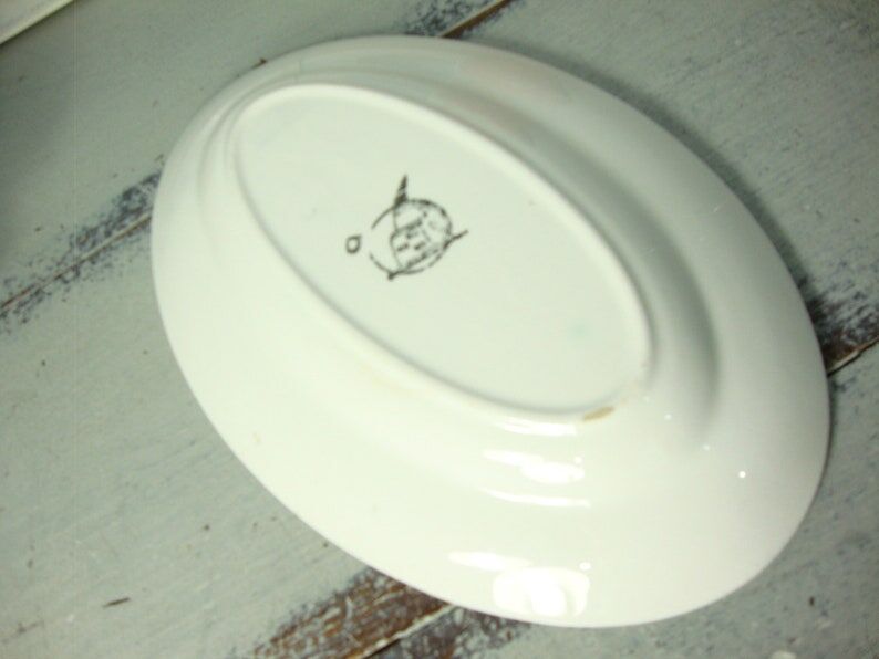 Old oval dish