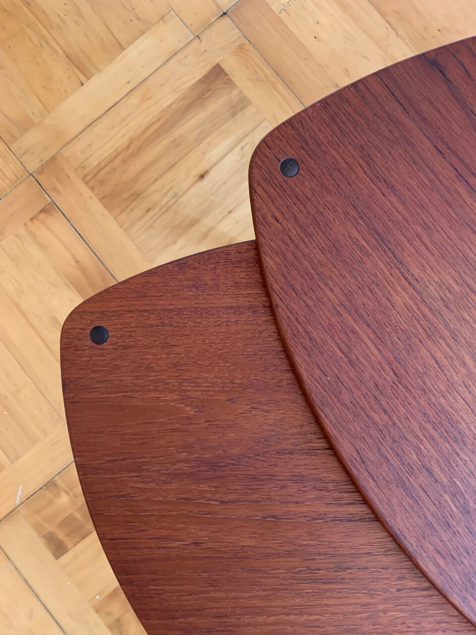 Danish Mid-Century Beside Teak Tables by Ejnar Larsen & Aksel Bender Madsen