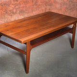 Vintage teak coffee table by Niels Bach, Denmark, 1960