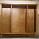 Scandinavian wardrobe 1960 honey color 4 doors L 205 cm