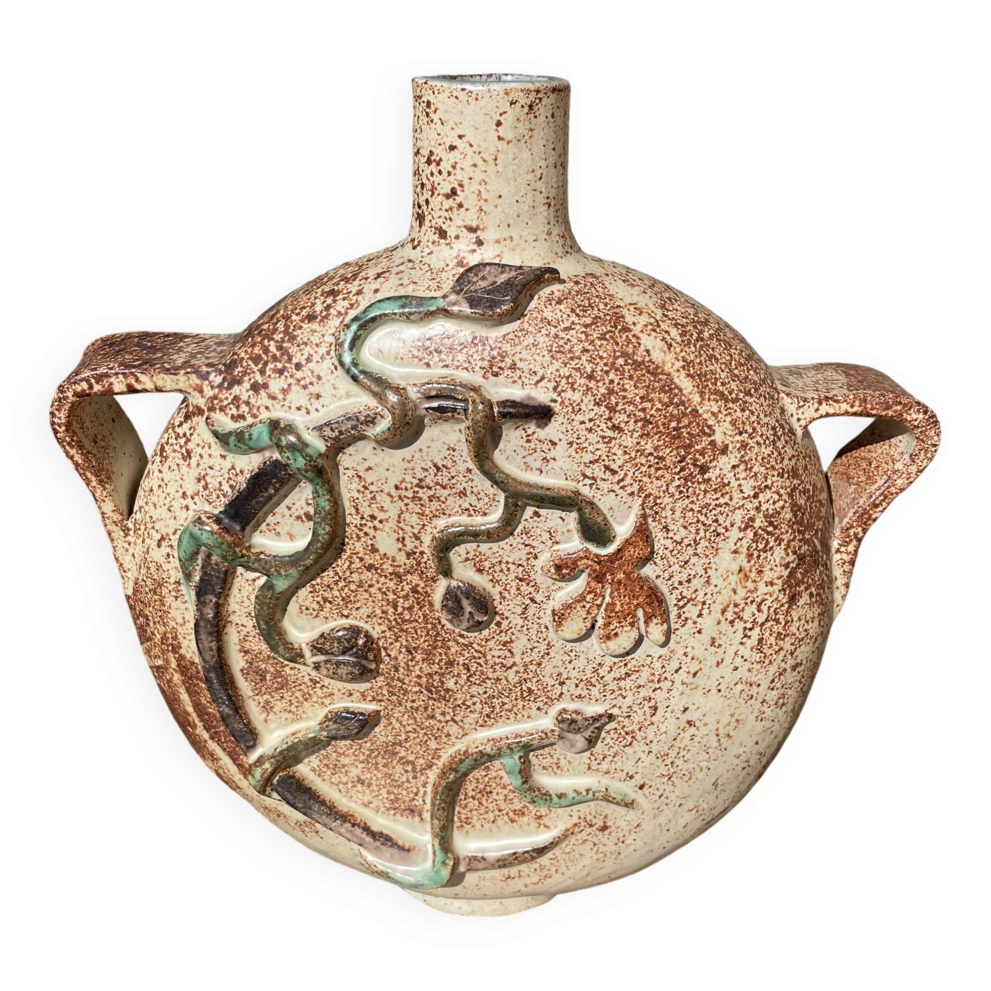 Flat gourd-shaped vase