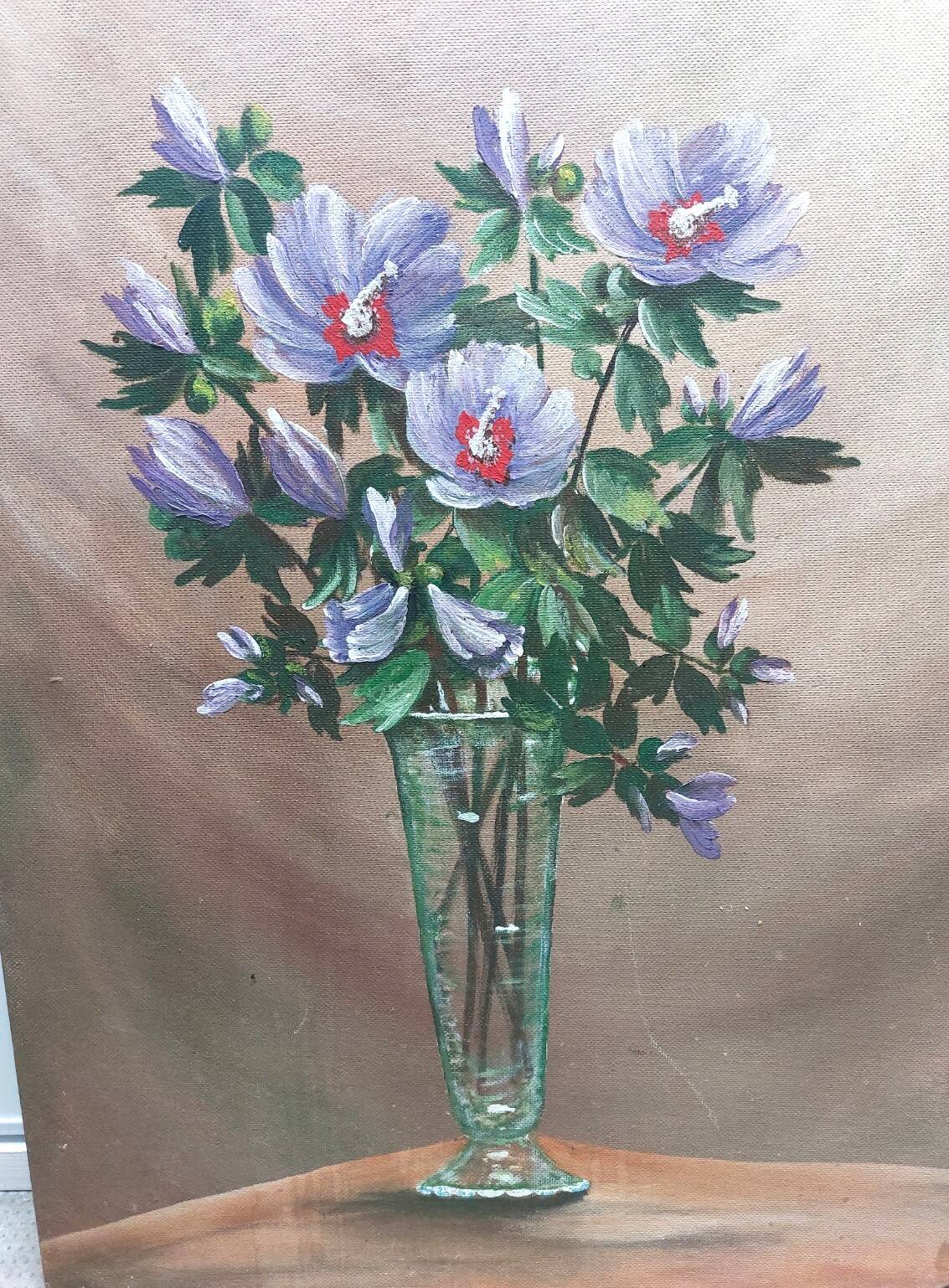 Tableau bouquet de fleurs coupées
