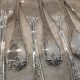 12 fish cutlery sets 24p silver-plated metal rocaille style Marly
