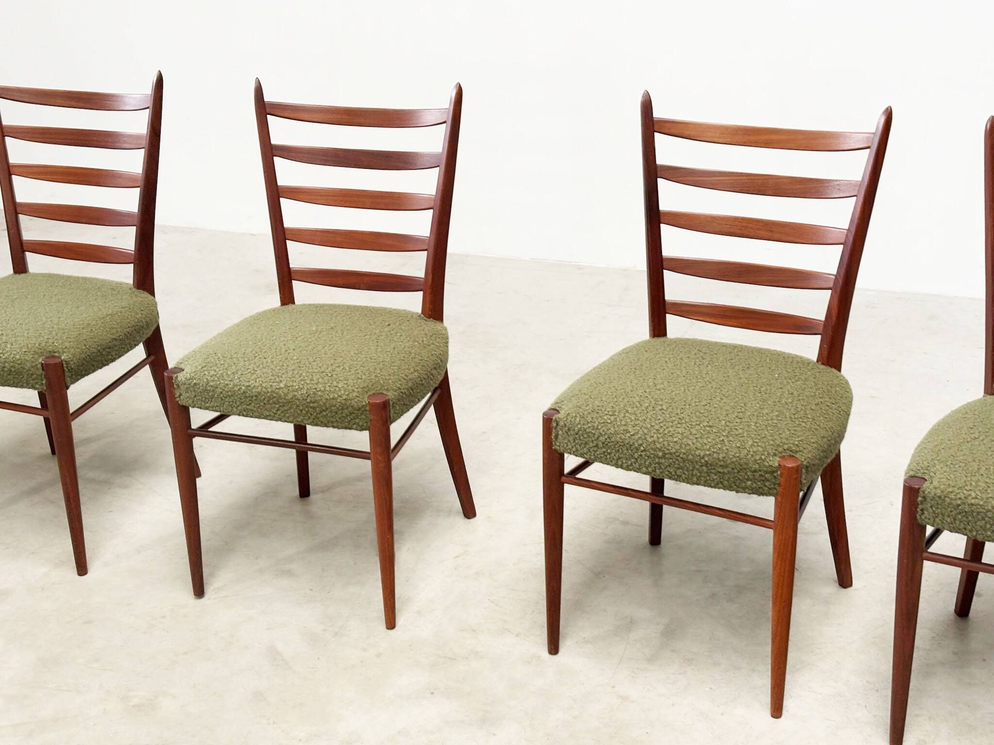 Ensemble de quatre chaises de salle à manger danoises