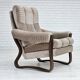 Années 1970, chaise longue danoise, très bon état d'origine, velours côtelé.