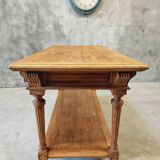 Antique drapers table side table kitchen island oak