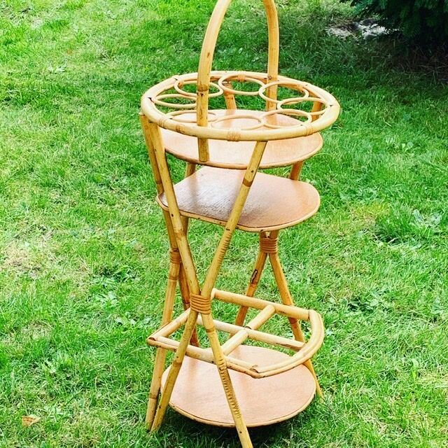 Bamboo bar, 3  compartments, 1960