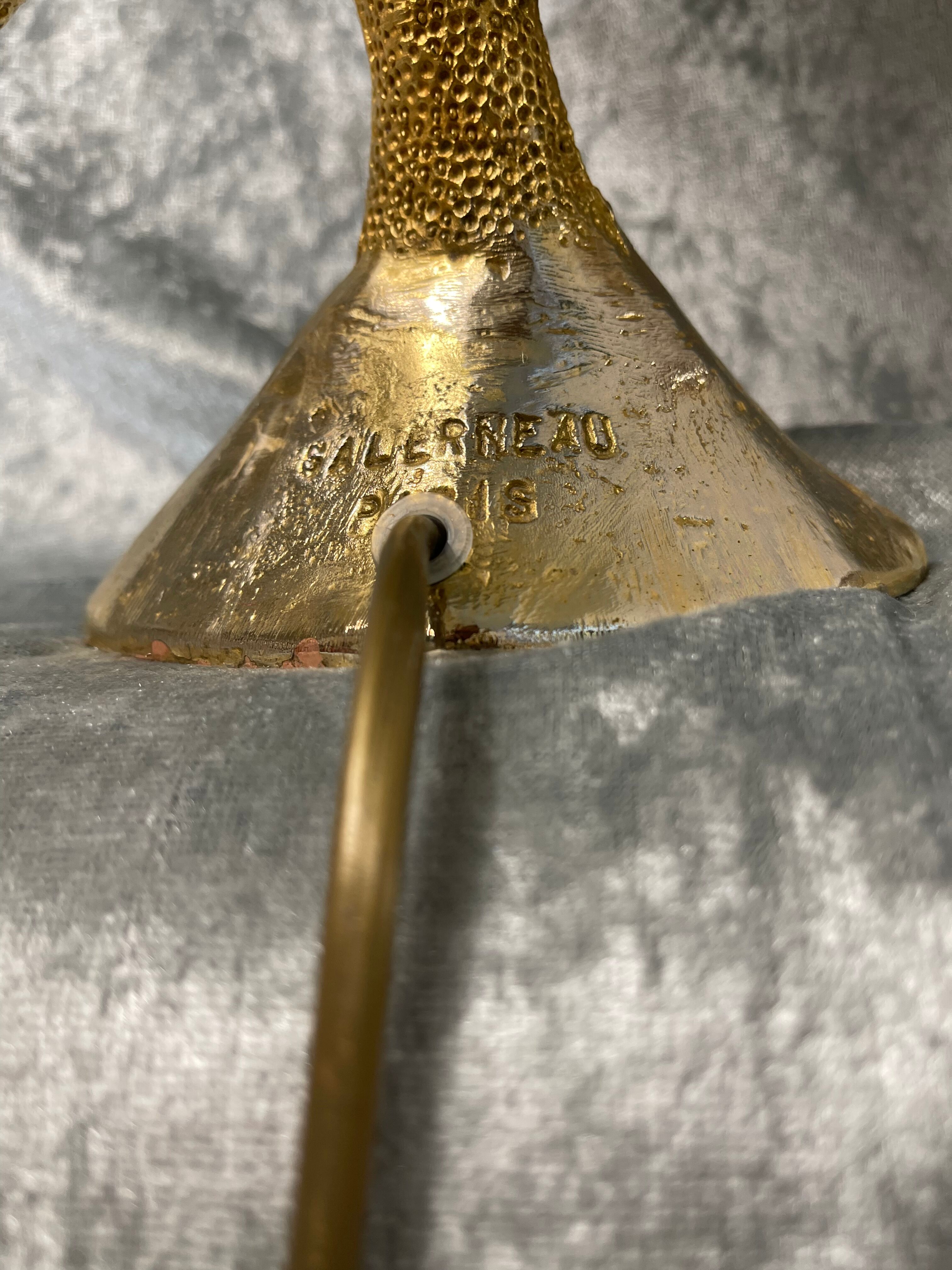 Lampe bronze doré de Stéphane Galerneau
