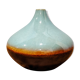 Vase en céramique turquoise et bruns