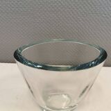 Large and heavy glass vase from Swedish Orrefors Glassworks.