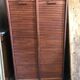 Solid oak notary curtain cabinet