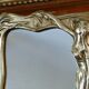 Table mirror Art Nouveau style in solid bronze 20x26cm