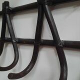 Bamboo wall mounted coat rack