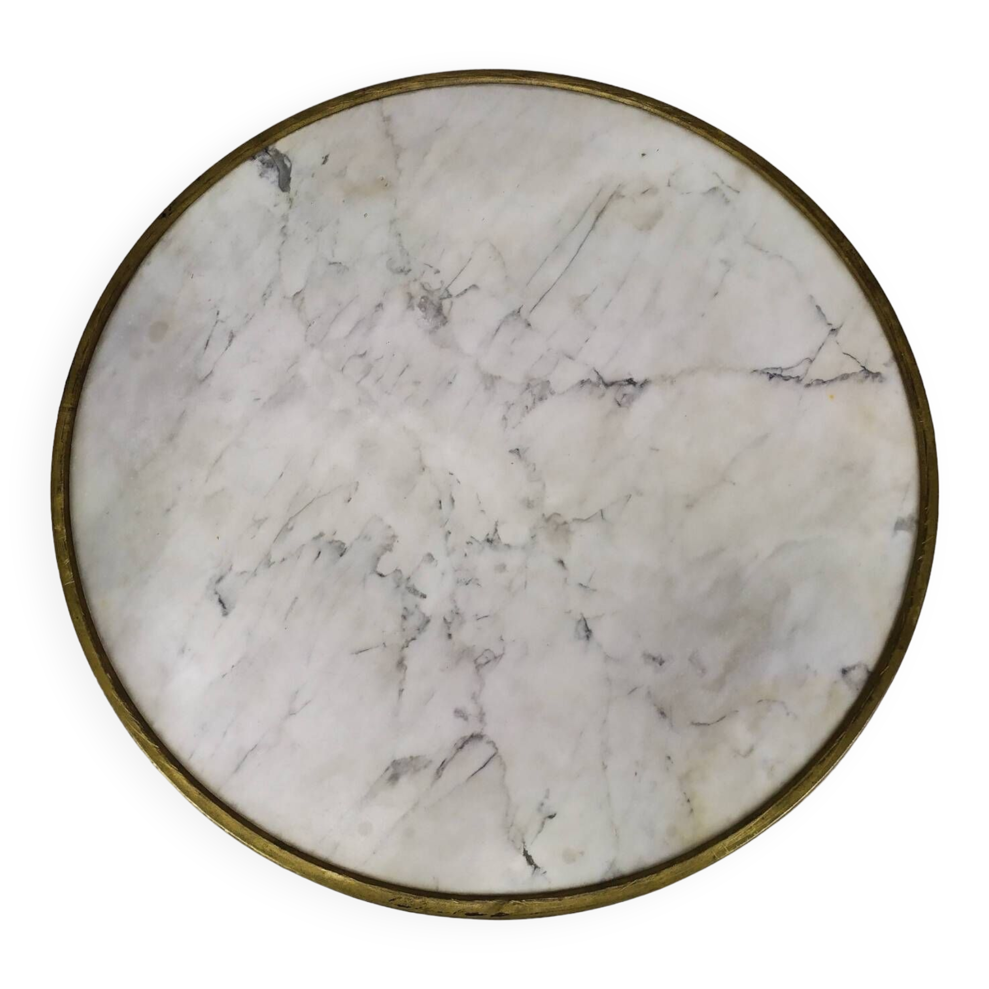 Marble bistro pedestal table