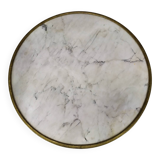Marble bistro pedestal table