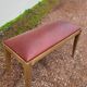 Art Deco piano stool bench in original Skai.