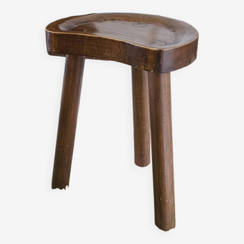 Tabouret tripode stool vintage design brutaliste