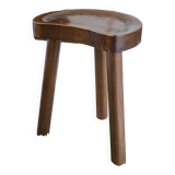 Tripod stool vintage brutalist design