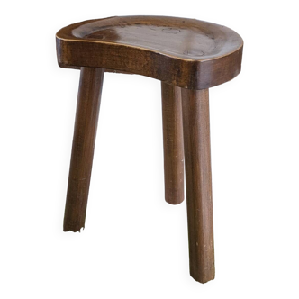 Tabouret tripode stool vintage design brutaliste