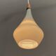 Holmegaard grey glass hanging lamp 1960s