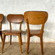 Série de 4 chaises bistrot années 60