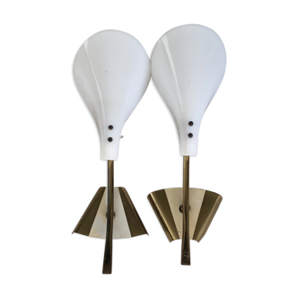 Brass sconces