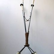 Floor lamp quafripode rope and plastic 50s vintage rockabilly floor lamp