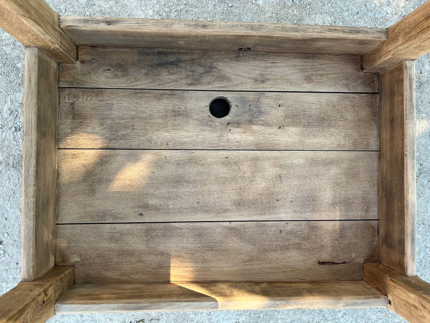 Small workbench made of solid oak