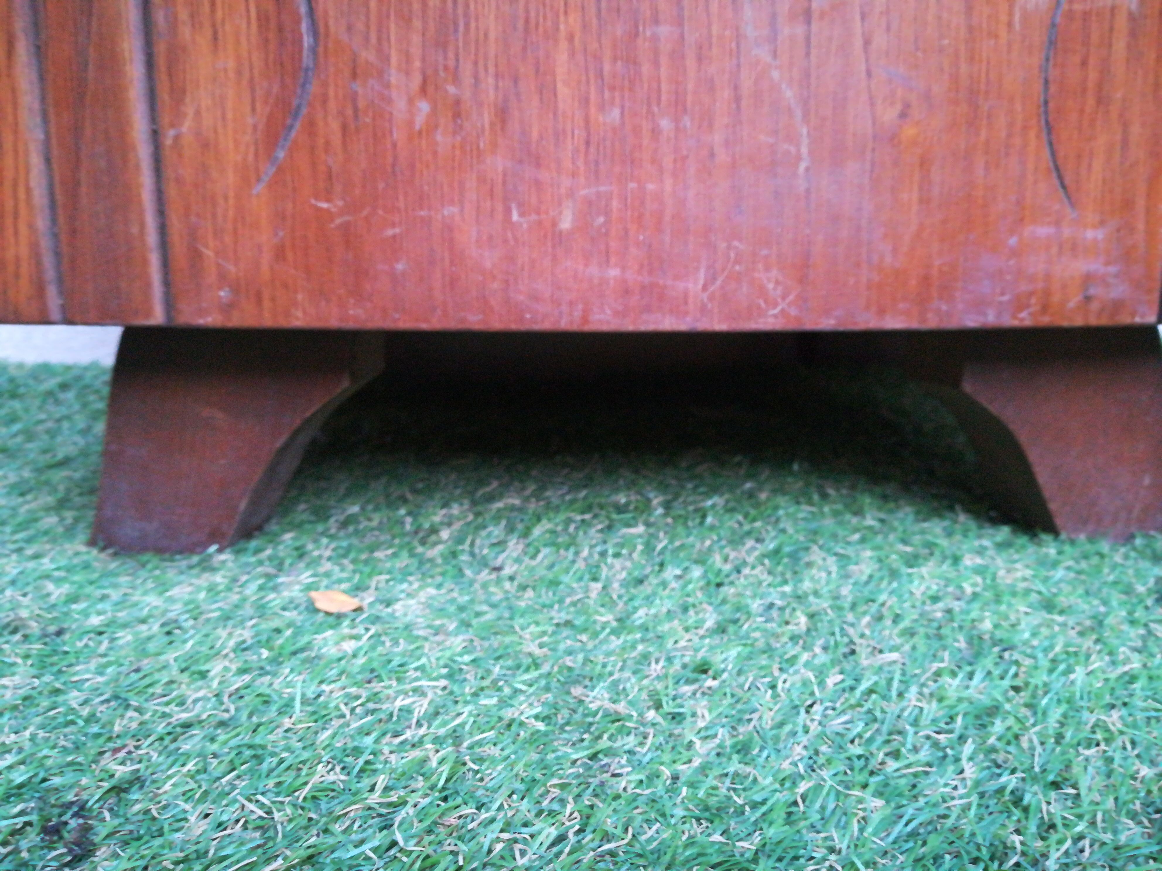 Art deco solid oak bedside