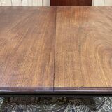 Victorian mahogany table with 2 extensions - 19th century work - Crank system