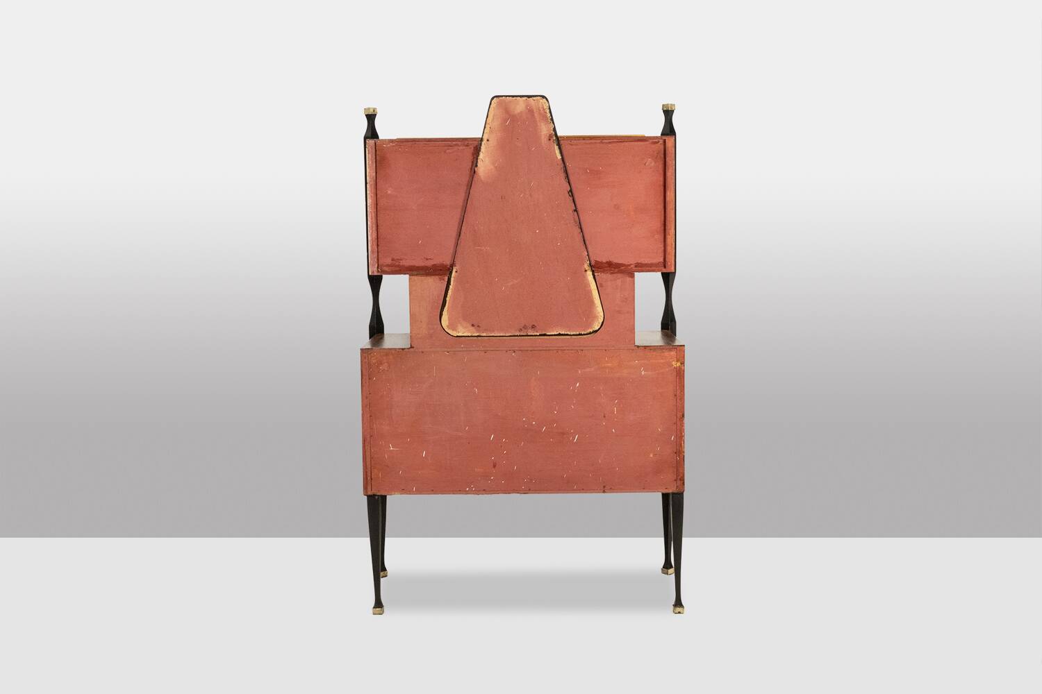 Pair of Italian cabinets in teak veneer. 1960s.