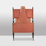 Pair of Italian cabinets in teak veneer. 1960s.