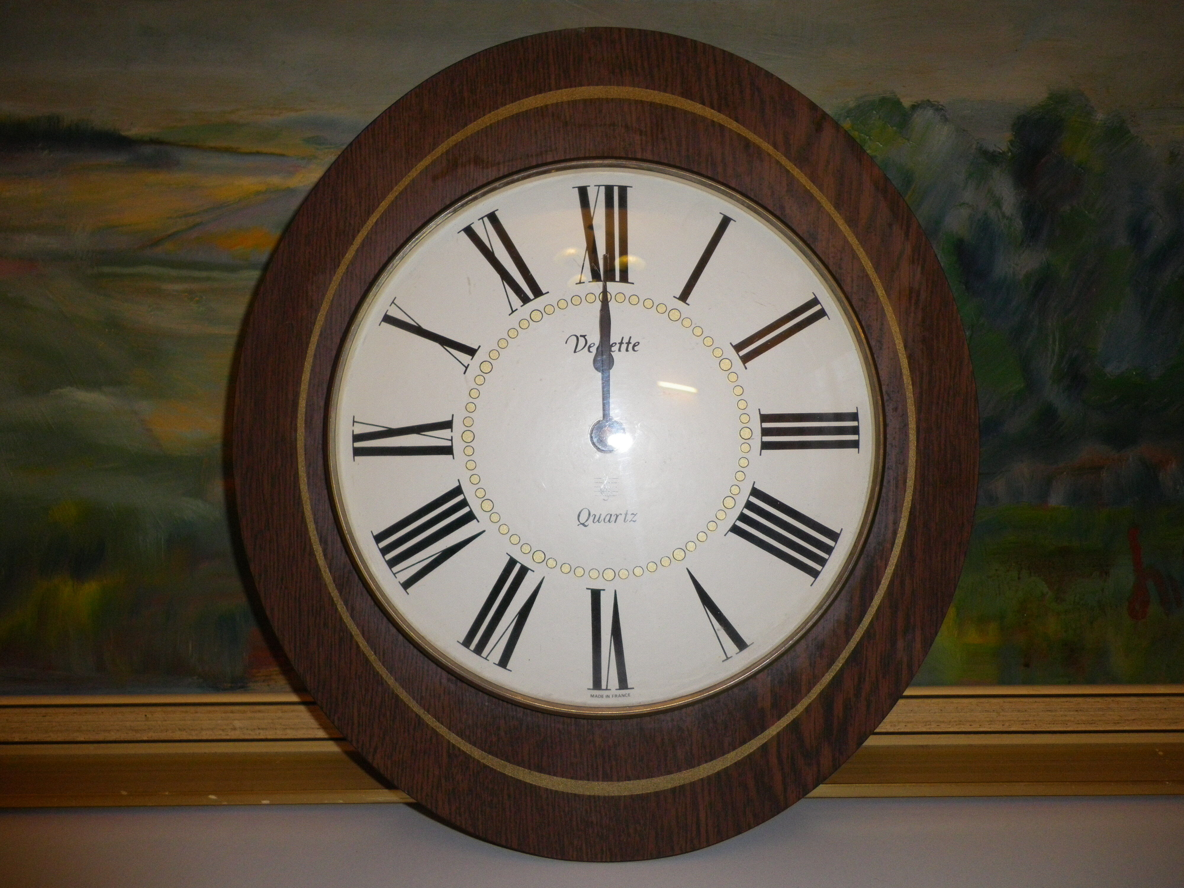 Wall Clock Star - Laiton, glass, formica - 1960s