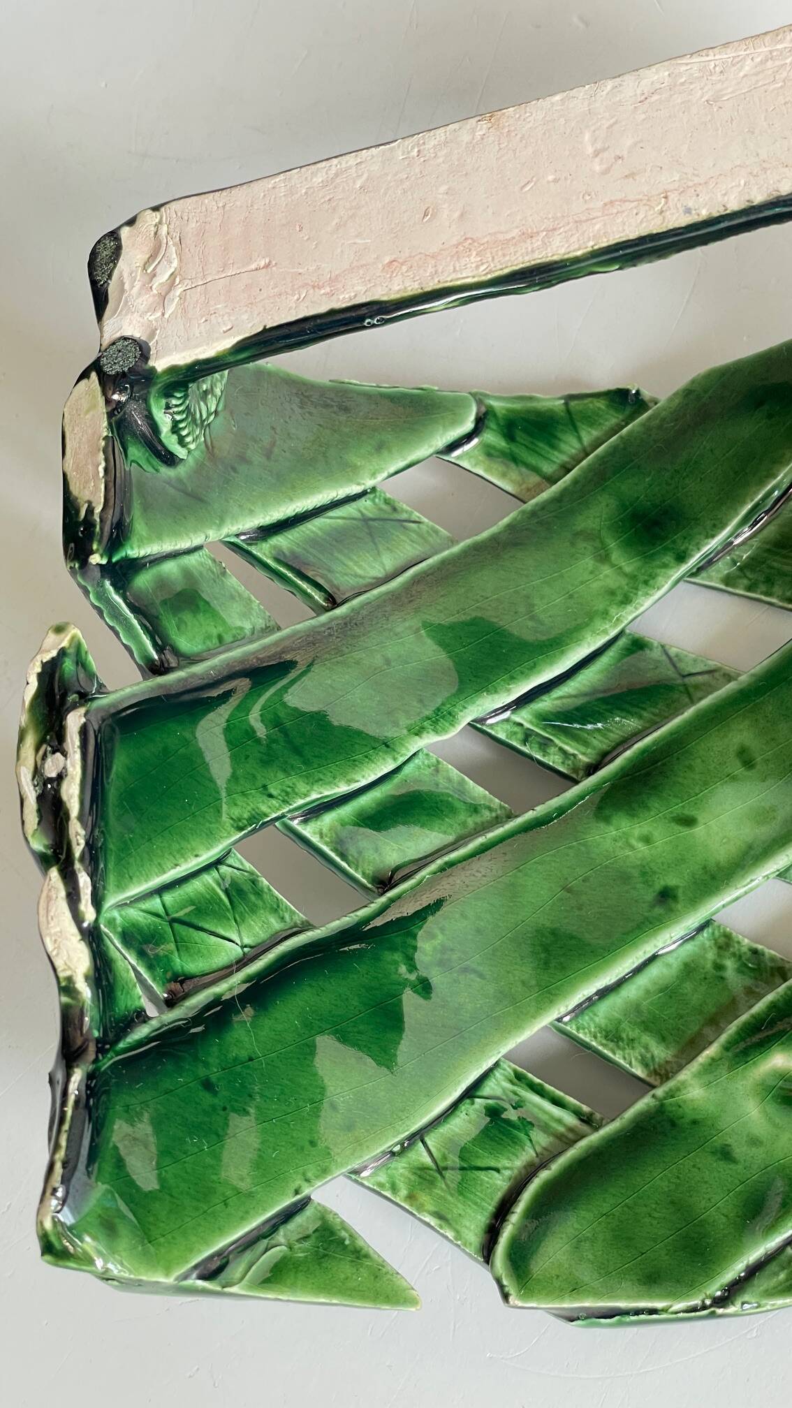 Wall lamp ceramic craftsmanship vintage