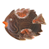Assiette poisson style Vallauris