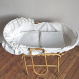 Rattan couffin on stand