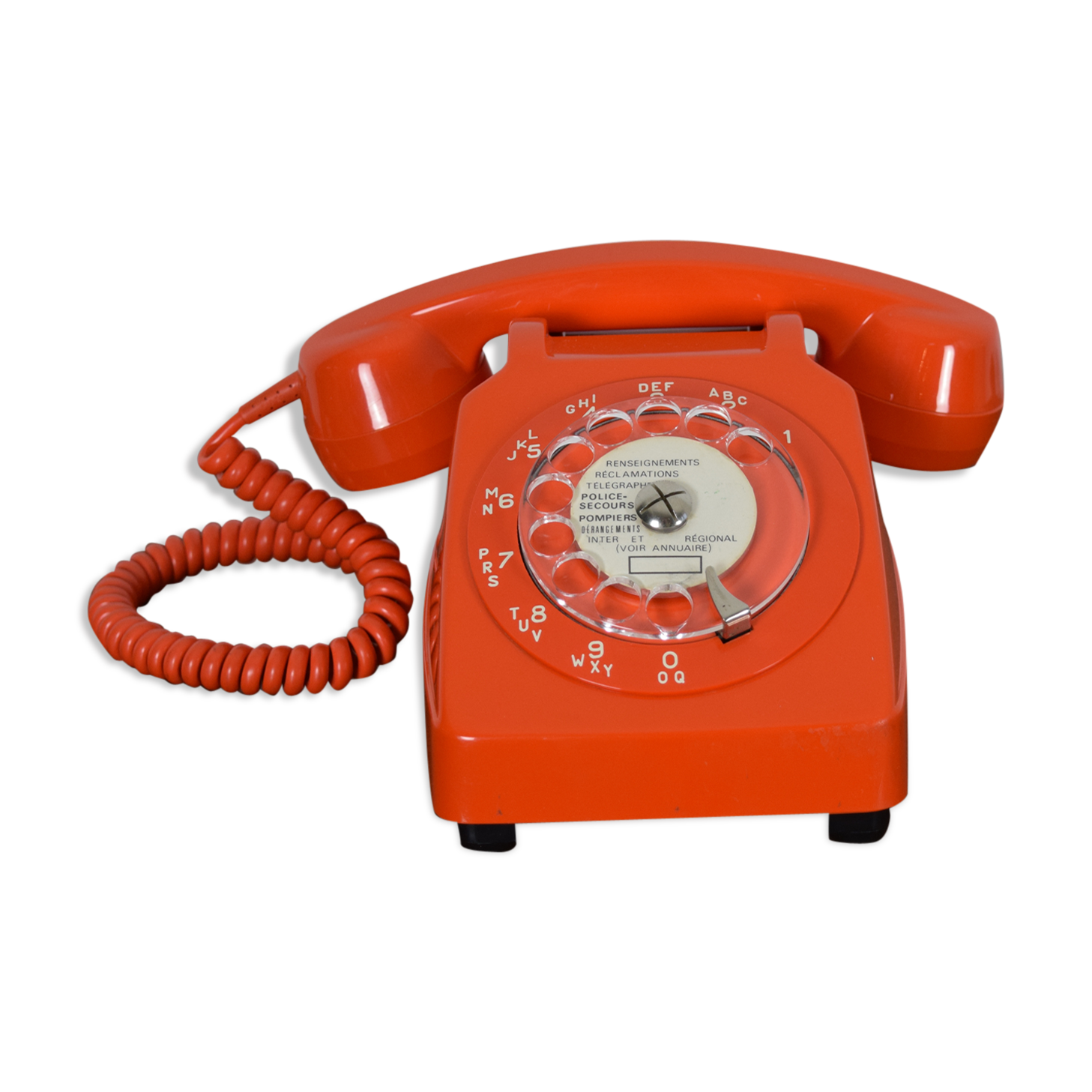 Orange dial phone