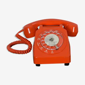 Orange dial phone