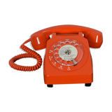 Orange dial phone