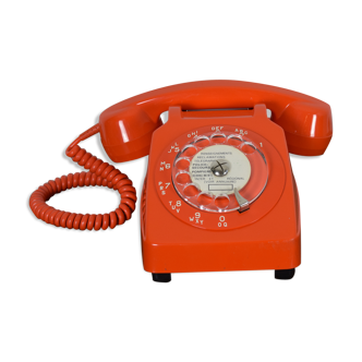 Orange dial phone