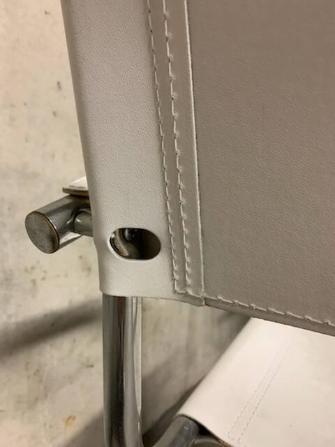 Lot of three vintage tubular armchairs from the 70's