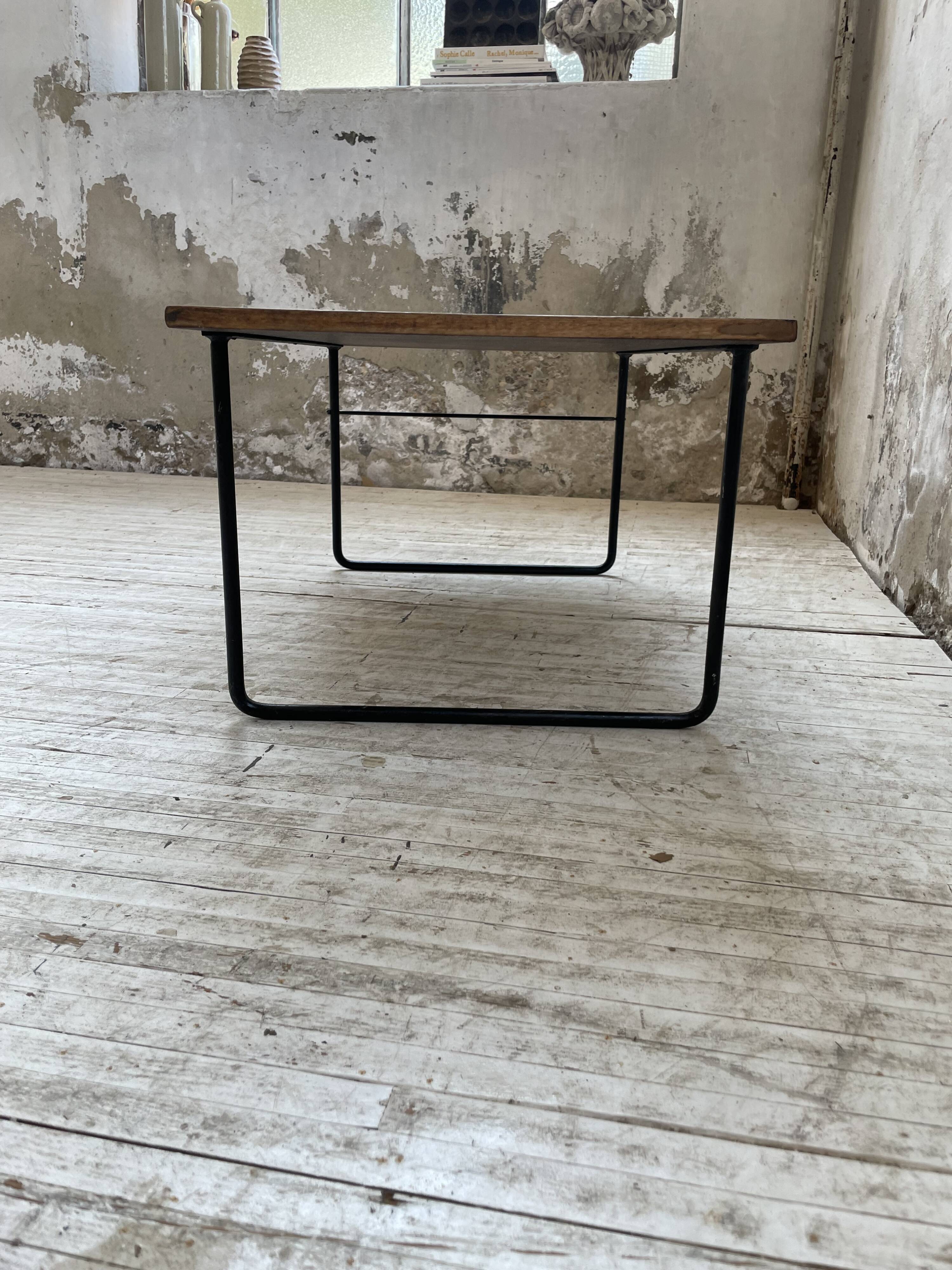 50s modernist oak coffee table