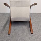 Pair of Bow Wood armchairs by Steiner from the 50s/60s