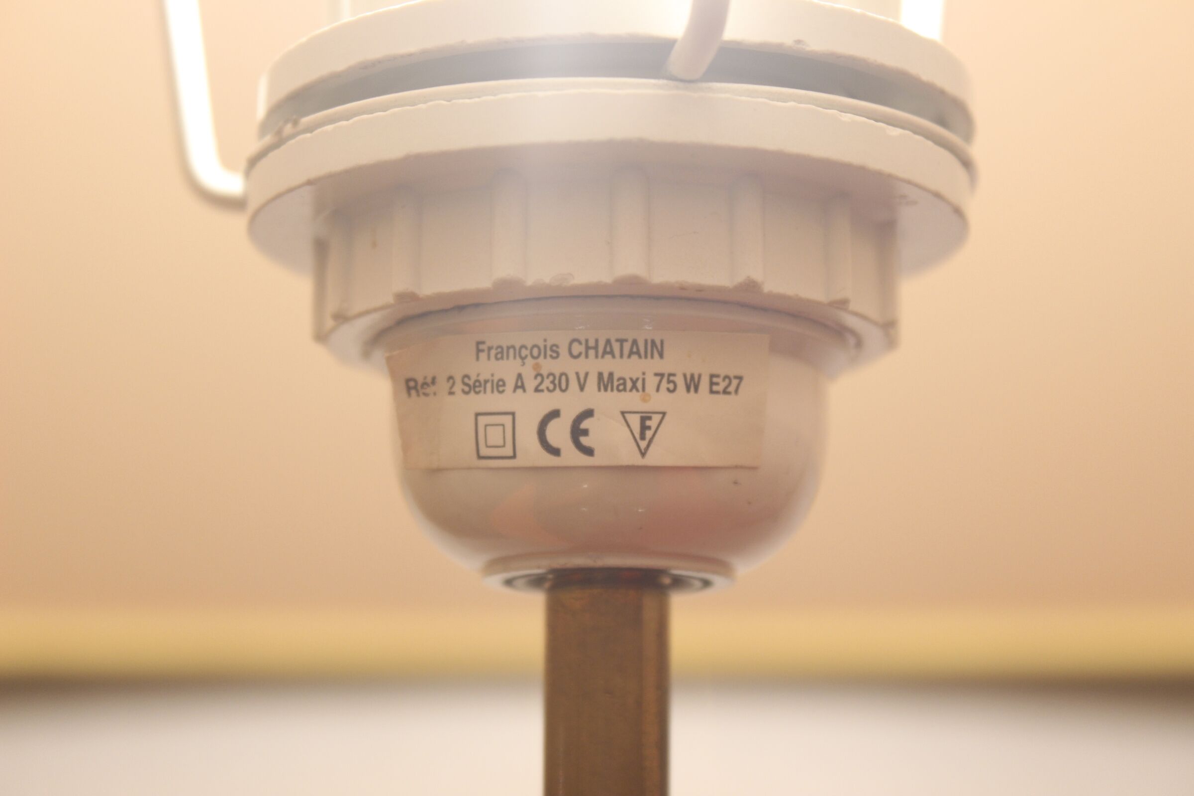 Ceramic lamp by François Chatain, France, 1990s