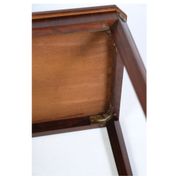 Side table decorated with bronze ornaments in light mahogany